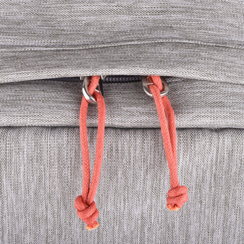 Рюкзак "Beam", серый/оранжевый, 44х30х10 см, ткань верха: 100% полиамид, подкладка: 100% полиэстер (оранжевый, серый)
